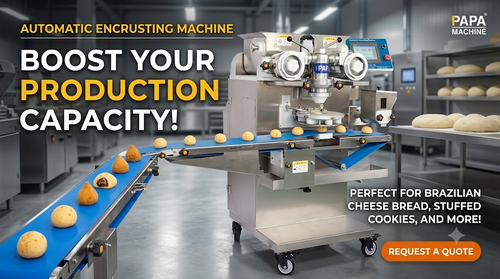 Derniers blogs de l'entreprise sur How the 1.5kW Automatic Encrusting Machine Revolutionizes Brazilian Cheese Bread Production