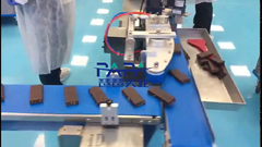 Ligne d'emballage à débit séparé de coupe de barres énergétiques de protéines à haute puissance