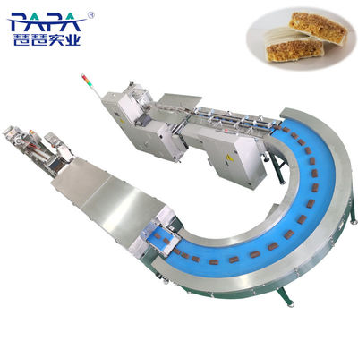 Bon prix Ligne de production de barres de chocolat à double couche entièrement automatique Machine de fabrication de barres de chocolat en ligne