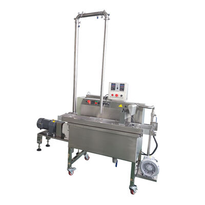 Bon prix Machine d'enrobage de chocolat de petite taille 30kg, système de pompe de réservoir de fusion, équipement en ligne