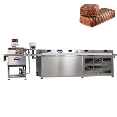 Bon prix Machine à enrober le chocolat en acier inoxydable de qualité alimentaire entièrement automatique à haut rendement pour une utilisation commerciale en ligne