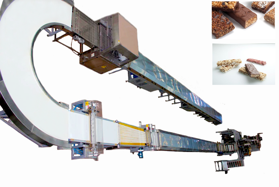 Bon prix P330 Machine automatique de formage et de découpe de barres de nougat et de caramel 100-200 KG/H en ligne