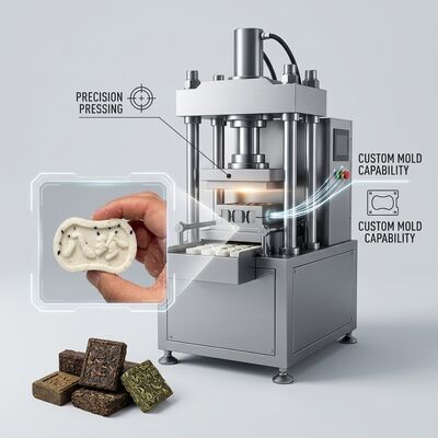 Bon prix Comprimé brique de thé à base de plantes faire une presse hydraulique machine semi-automatique en ligne